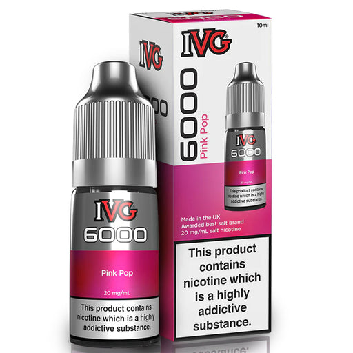 Pink Pop - IVG 6000 Bar Nic Salt E-Liquid  I VG   
