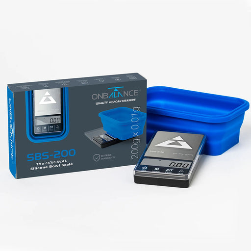 SBS-200 ON BALANCE THE ORIGINAL SILICONE BOWL SCALE - BLUE 200G X 0.01G  Onbalance   