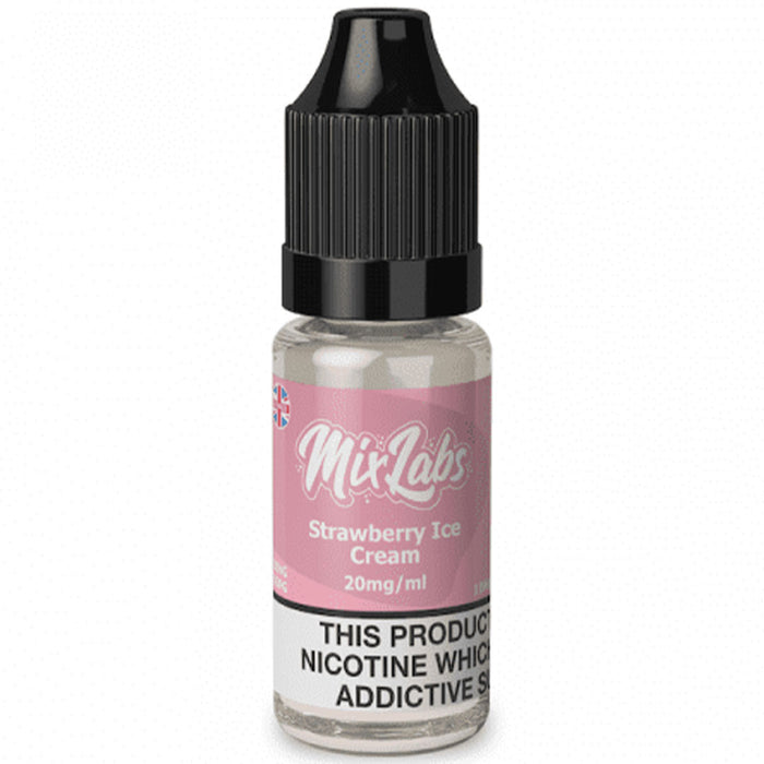 Strawberry Ice Cream Nicotine Salt By Mix Labs 10ml — London Vape wholesale