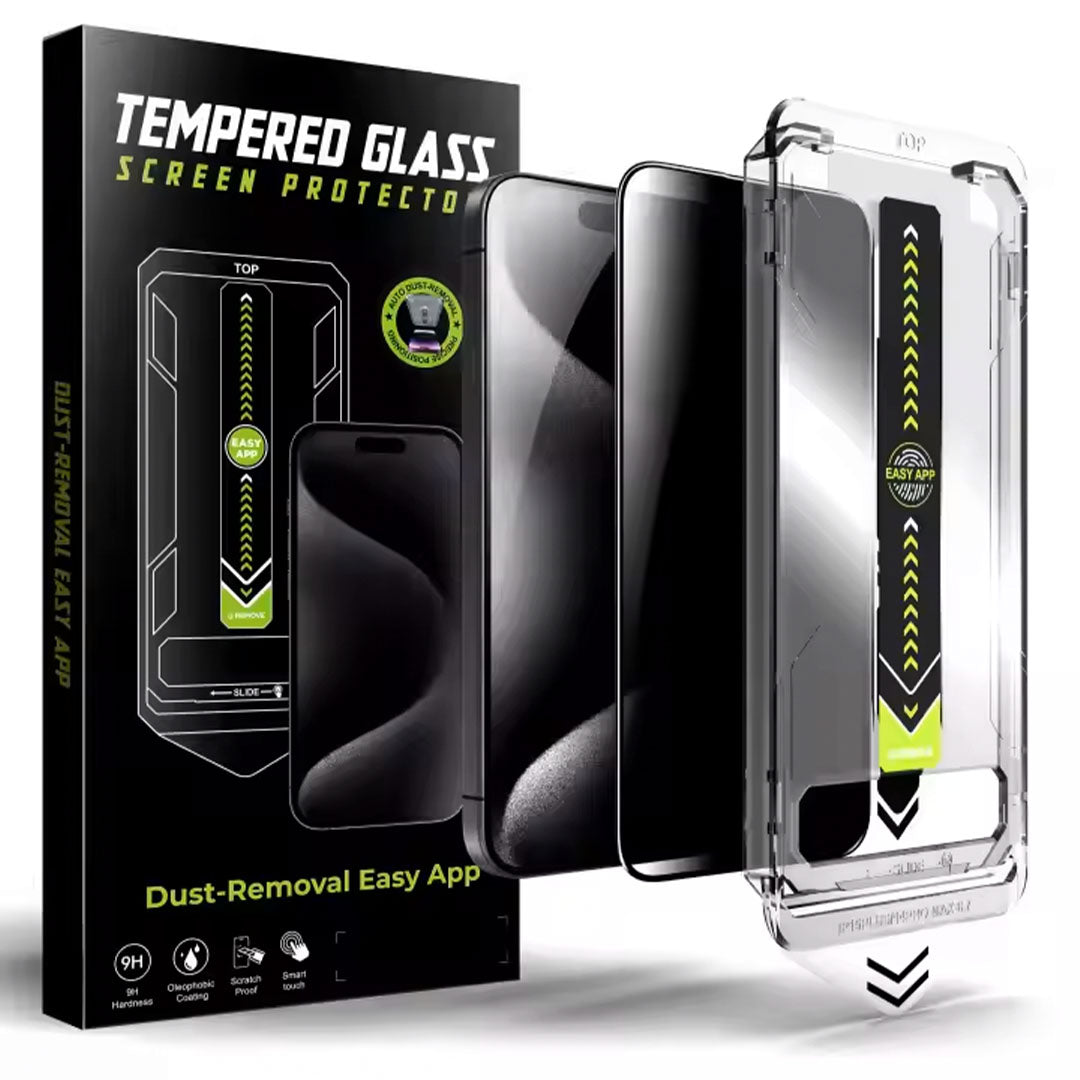 Titan Shield Full Cover Privacy Screen Protector for iPhone 15 Pro iPhone 16 Pro & Max Titan Shield