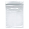 Clear plastic bag on a white background