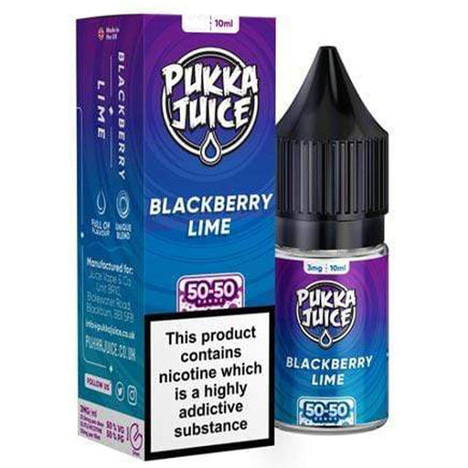 Pukka Juice - Nic Salt Blackberry Lime 10ml E-liquid  Pukka Juice   