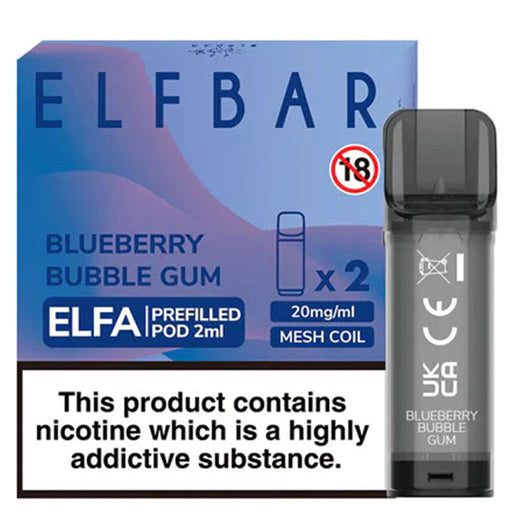 Blueberry Bubblegum Elf Bar ELFA Prefilled Pods 2ml  Elf Bar   