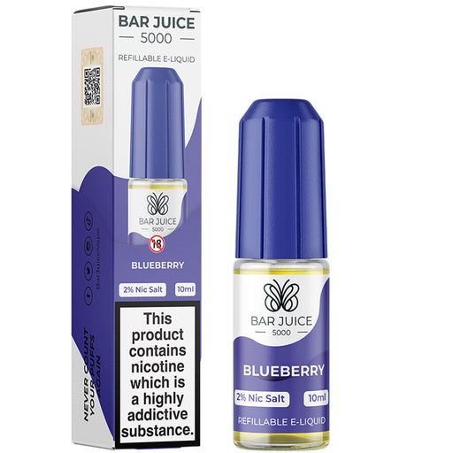 Blueberry Nic Salt E-Liquid by Bar Juice 5000  Bar Juice   