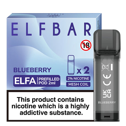 Blueberry Elf Bar ELFA Prefilled Pods 2ml  Elf Bar   