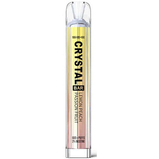 SKE Crystal Bar Disposable Kit 600 Puffs  SKE Lemon Peach Passion Fruit  