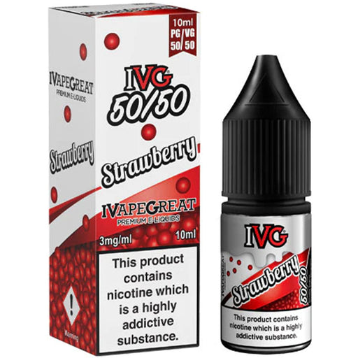 IVG 50/50 Series Strawberry Sensation 10ml E-Liquid  I VG   