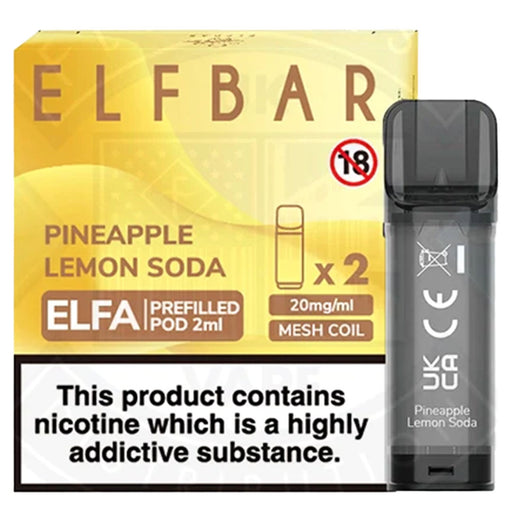 Pineapple Lemon Soda Elfbar ELFA Prefilled Pods 2ml  Elf Bar   