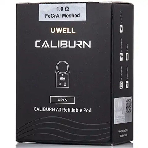 Uwell Caliburn A3 Replacement Pods 4 pack  Uwell 1.0 Ohm  