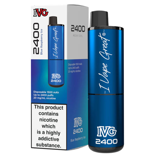 IVG 2400 Disposable Vape Pod Device  I VG Blue Razz Cherry  