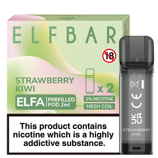 Strawberry Kiwi Elf Bar ELFA Prefilled Pods 2ml  Elf Bar   