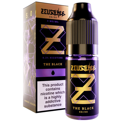 The Black (50/50) By Zeus juice 10ml  Zeus Juice Uk 3mg  